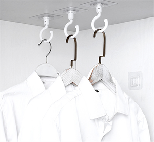 Trần mạnh mẽ móc quay hộ gia đình đa chức năng dính móc nhà bếp phòng tắm tường chìa khóa treo cửa trở lại áo hooker - Product Image 2