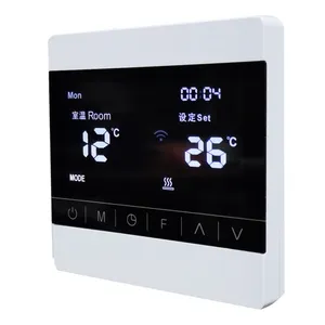Thermostat Kohle faser Fußboden heizung programmier bare Thermostate 25A Smart Thermostat WiFi