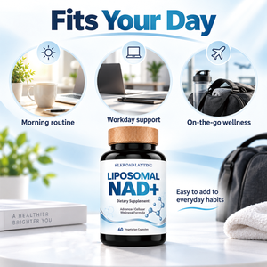 Suplemento Dietético Liposomal NAD+ en Cápsulas Vegetarianas, Fórmula Avanzada para el Bienestar Celular, Suplemento para la Salud de Adultos - Product Image 4