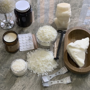 Cire de soja à point de fusion élevé, cire de soja pure, cire de soja en sable, cire de soja pour la fabrication de bougies avec parfum, flocons de cire de soja - Product Image 1