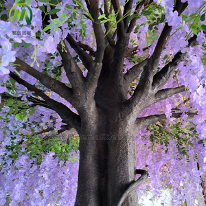 Cây Nhân Tạo Dễ Lắp Đặt Thân Cây Có Thể Tháo Rời Bán Chạy Cây Nhân Tạo Màu Tím Sống Động Trang Trí Trong Nhà - Product Image 4