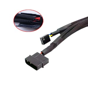 Cantail-ventilador de refrigeración de CPU, 1 a 6 <span class=keywords><strong>IDE</strong></span> Molex, 4 pines a 6 pines, PWM, Hub, 4 pines, <span class=keywords><strong>3</strong></span> pines, Cable divisor para fuente de alimentación de ordenador ATX - Product Image 2