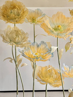 Meilleure Vente Nouvelle Arrivée Centre de Présentation Commercial Géant en Organza Poppy pour Vitrine de Centre Commercial et Merchandising Visuel