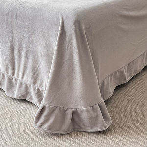 Großhandel 4-teilige bestickte doppelseitige Winter milch Fleece Bettwäsche Set Coral Flanell Quilts mit Bettwäsche Double Size Modern - Product Image 4