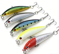 Leurre artificiel dur Daoyu 6cm 4g Micro-organisme Minnow à coulée lente en ABS pour eau douce