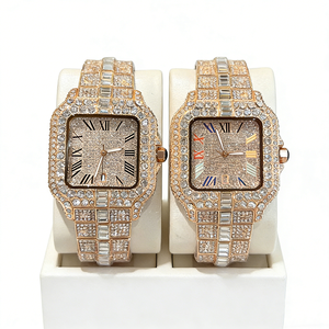 Relojes de Cuarzo para Hombre con Diamantes, Diseño Cuadrado Clásico, Venta al Por Mayor con Descuento, Calidad Premium, con Caja Original - Product Image 3