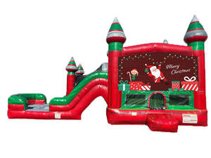 Castillo inflable con tobogán en oferta para alquiler comercial en fiestas al aire libre - Product Image 2
