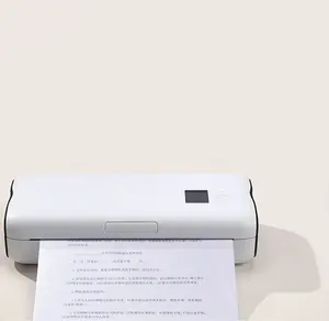 Impresora térmica portátil para uso doméstico y móvil, tamaño A4, USB, azul, T, móvil, para documentos