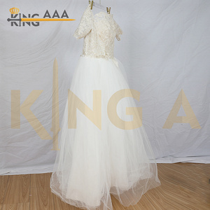 <span class=keywords><strong>Kinga</strong></span> Thương Hiệu Sang Trọng Sử Dụng Phụ Nữ Của Deluxe Wedding Dress Cho Mùa Hè Thứ Hai Tay Quần Áo Với Moq 45Kg - Product Image 3