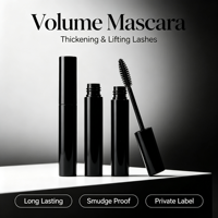 Mascara Volumisant OEM ODM, Épaississant, Courbant, Longue Tenue, Anti-Bavures, Maquillage des Yeux, Cosmétiques à Marque Privée