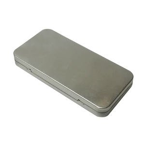 子供ロックブリキボックススイッチボタンアンチ子供オープン金属ヒンジ付き - Product Image 1