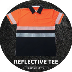 Nuova Maglietta WeiGuang a Maniche Corte, Traspirante, Riflettente, Impermeabile in Poliestere, ad Asciugatura Rapida, per l'Estate, Certificata ANSI Classe 2 EN - Product Image 2