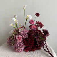 PPS Bestseller Maßgefertigter Künstlicher Blumenstapel Rote Rosa Calla-Lilien Blumenkugel-Arrangement für Hochzeit Event Tischdekoration