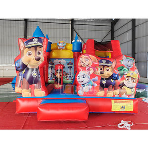Castillo Inflable <span class=keywords><strong>de</strong></span> PVC para Niños, Castillo Hinchable con Tobogán, Ideal para Fiestas y Eventos Comerciales al Aire Libre - Product Image 1