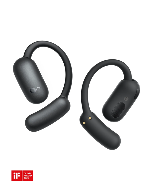 For AeroFit 2 Open-Ear Earbuds with Adaptive Ear Hooks IPX-5 Waterproof ANC LED Indicator BT 5.4 20 Hours Battery Life