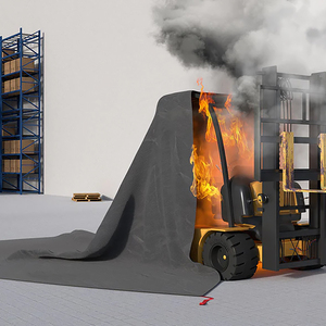 <span class=keywords><strong>Couverture</strong></span> anti-feu premium conforme aux normes automobiles, rapport d'essai pour véhicules, couvertures anti-feu d'urgence en aramide sans fibre de verre, fabrication sur mesure - Product Image 3