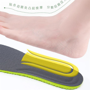 Vente en gros de 1 paire de semelles orthopédiques confortables pour chaussures de sport, pour fasciite plantaire, pour hommes et femmes, pour la course à pied - Product Image 6