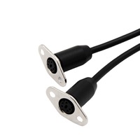 Câble DIN 5 broches 180 degrés, connecteur MIDI mâle, prise femelle à montage sur panneau, connecteur audio 28AWG, clavier, vente en gros