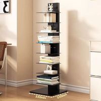 Grande tour de rangement moderne Étagère à colonne vertébrale verticale Bibliothèque pour hôtel Affichage et armoire Étagère de rangement pour livres