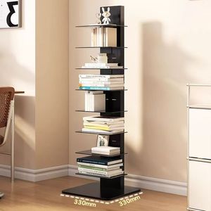 Estantería de torre de almacenamiento alta moderna, estantería de columna <span class=keywords><strong>vertical</strong></span> para uso en hoteles, estante de almacenamiento de exhibición y gabinete de libros - Product Image 6