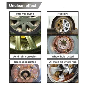 Agente anti-ferrugem para cubos de rodas de carro, spray de 30ml, agente de conversão para pintura de carros, limpeza e remoção de ferrugem