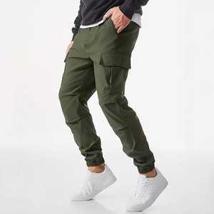 <span class=keywords><strong>Pantaloni</strong></span> Sportivi Casual da Uomo <span class=keywords><strong>con</strong></span> Tasche Multiple e <span class=keywords><strong>Vita</strong></span> Elastica, Stile Personalizzato o Logo ODM, Produzione su Misura - Product Image 3
