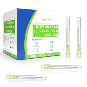 Aiguille hypodermique jetable pour mésothérapie vétérinaire en acier inoxydable et plastique 20G38MM Professionnelle Écologique - Product Image 2