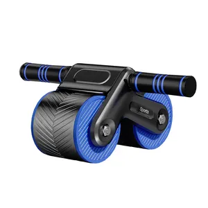 Qishuang新しいデザイン肘サポートローラーフィットネス機器腹筋運動ホイール自動リバウンドスポーツ腹部ローラー