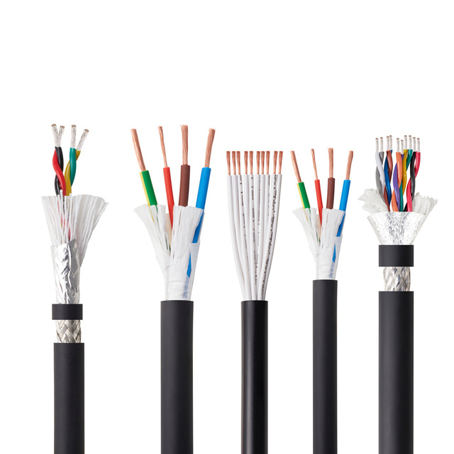 UL Copper-conductor Braided Shielded Cable Pvc Insulated Pvc Sheathed Braided Shielded Control Low Voltage Flexible Cables