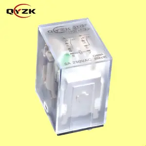 Jzx 18ff 5A 250VAC 8 broches relais alternatif à MY2 MY4 220 volts bobine 12V DC usage général relais intermédiaire à usage industriel