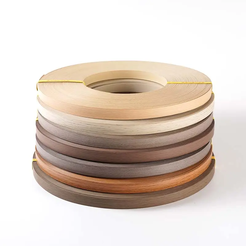 Bandas de borde de grano de madera cinta para muebles cantos de PVC