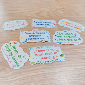 Khuyến Mại Cổ 41 Tấm Chết Cắt PVC Nhãn Chống Thấm Nước Với Ngắn Tiếng Anh Câu Như Quà Tặng Cho Trẻ Em - Product Image 6