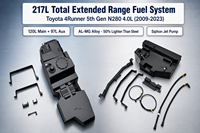 Tangki Bensin Ekstensi 120L Baru untuk Land Cruiser untuk Kit Siphon Al-Mg OEM Bolt-On Overland Offroad 4x4 Ekspedisi