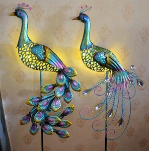 Metalen Pauw <span class=keywords><strong>Solar</strong></span> Verlichting Outdoor <span class=keywords><strong>Animal</strong></span> Decoratie Tuin Stakes - Product Image 4