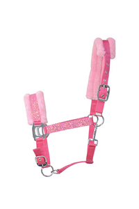 Premium English Saddle Horse Headstall Comfortable Polar Fleece pp Rope <strong>Halter</strong> with Western Saddle Style Equestrian <strong>Halter</strong> - Product Image 2