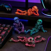 Soporte de exhibición móvil personalizado de plástico impreso en 3D con diseño de fantasma, tolerancia de precisión de 0.01, formatos de archivo compatibles (Step/STL/3MF)