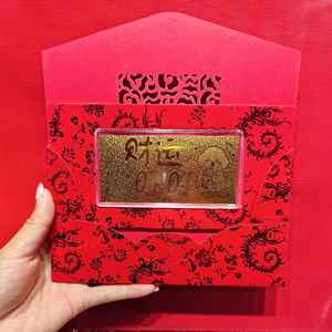 Lingote Pequeño <span class=keywords><strong>de</strong></span> Oro Puro 999, Riqueza Rápida, Día <span class=keywords><strong>de</strong></span> la Madre, Día del Padre, Billete <span class=keywords><strong>de</strong></span> Feliz Cumpleaños, Top <span class=keywords><strong>de</strong></span> Ventas, Apertura - Product Image 2