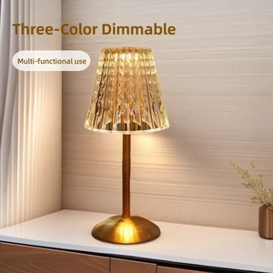 Lámpara de Escritorio Táctil Inalámbrica Recargable, Lámpara de Mesa LED de 3 Colores Atenuables, Diseño Europeo, para Hotel, Restaurante, Dormitorio - Product Image 3