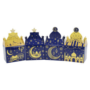 Caja de Regalo Lesser Bairam de Oriente Medio con Diseño de <span class=keywords><strong>Castillo</strong></span> Lunar, Embalaje de Dulces para Festividades Islámicas, Recuerdo de Fiesta, Caja de Chocolate al por Mayor - Product Image 4