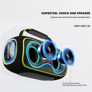 Hopestar Party Bass Box 150 40W Altoparlante Portatile Bluetooth per Feste IPX5 Impermeabile con Luce RGB Pulsante e Bassi Profondi per Feste e Campeggio - Product Image 3