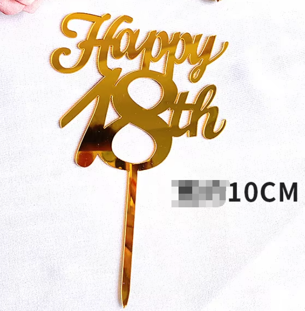 Feliz 18º aniversario dorado.