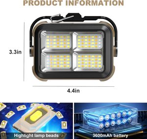 Construction Job Rechargeable Work <b>Light</b> - Portable <b>Lights</b> WADE-JS067 for Efficiency Strong Magnetic Back Car Repair <b>Lights</b> for - Product Image 5