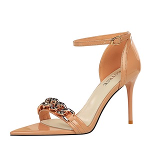 528-6 BIGTREE <span class=keywords><strong>moda</strong></span> coreana scarpe col tacco scava fuori spettacolo sottile banchetto sexy con sandali - Product Image 4