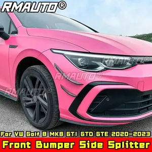 Kit de Carrocería para VW Golf 8 MK8 GTI GTD GTE 2020-2023, Parachoques Delantero, Divisores Laterales, Estilo Fibra de Carbono, Accesorios Deportivos para Auto - Product Image 1
