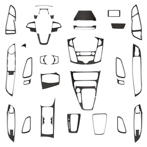Shasha per <span class=keywords><strong>Ford</strong></span> <span class=keywords><strong>Focus</strong></span> 2015-2018 Kit Completo di <span class=keywords><strong>Accessori</strong></span> Interni in Vera Fibra di Carbonio Decorazioni <span class=keywords><strong>Auto</strong></span> Servizio OEM - Product Image 1