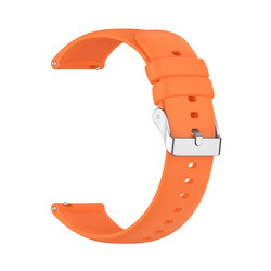 Ceinture orange C4-boucle argentée