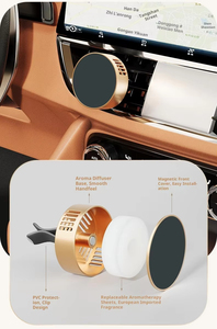 Diffuseur d'arômes pour voiture avec clip magnétique personnalisé pour grille d'aération, avec des tablettes parfumées longue durée, diffuseur d'arômes pour voiture - Product Image 3