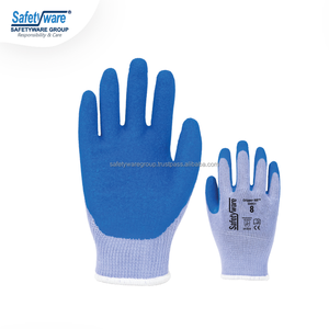Guantes DE SEGURIDAD antideslizantes para la construcción con revestimiento de látex certificado CE para equipos de protección industrial y uso en el jardín - Product Image 1