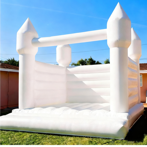 Château <span class=keywords><strong>gonflable</strong></span> Douerfei DDF-163 en PVC blanc pastel, 4x4m, château <span class=keywords><strong>gonflable</strong></span> d'intérieur, élégant, pour les anniversaires d'enfants, les baby showers, les événements - Product Image 5