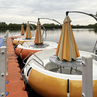Bateau Donut Barbecue Flottant Électrique de Haute Qualité pour Fête et Loisirs